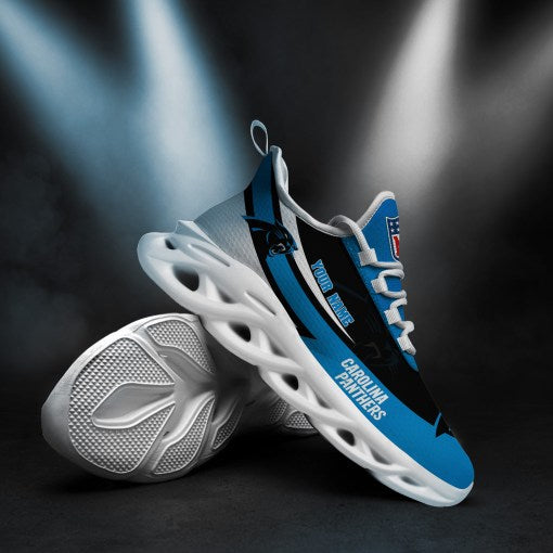 Carolina Panthers Personalized Yezy Running Sneakers SPDMS788