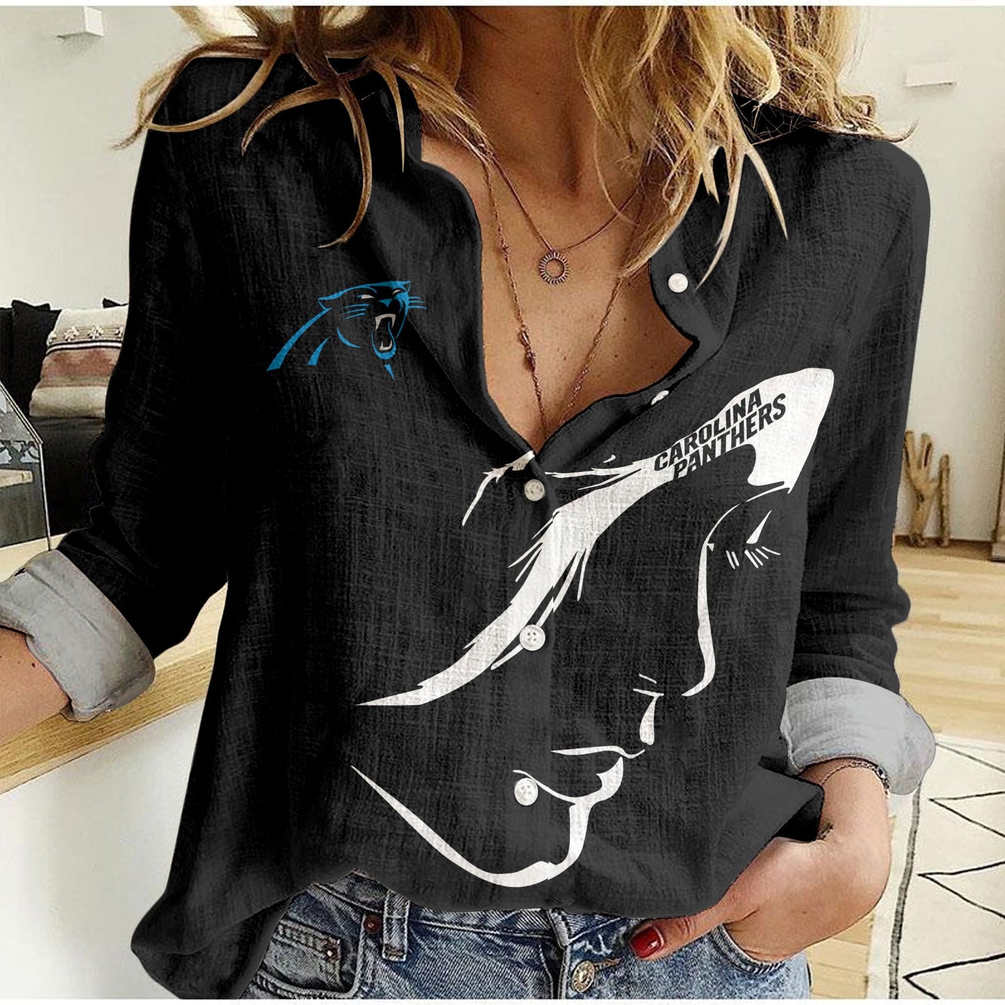 Carolina Panthers Woman Shirt BG130