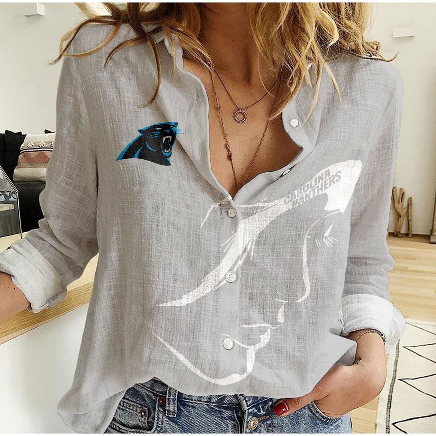 Carolina Panthers Woman Shirt BG130