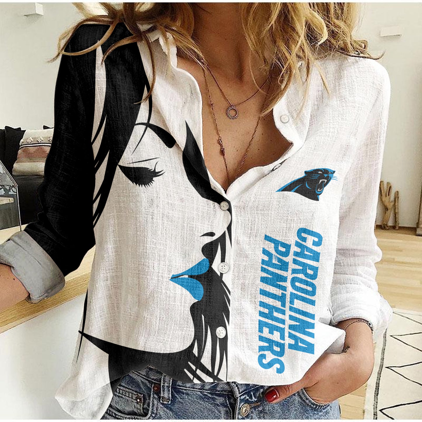 Carolina Panthers Woman Shirt BG90
