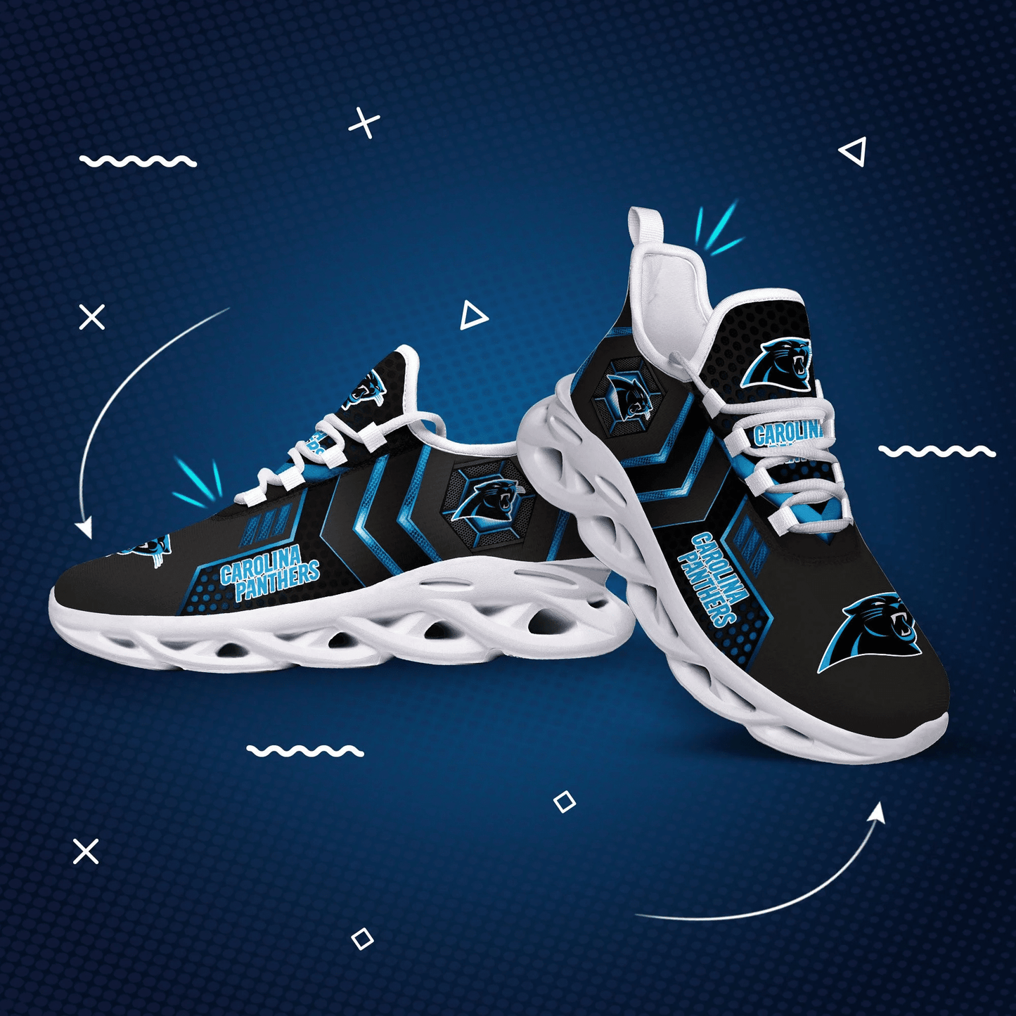 Carolina Panthers Yezy Running Sneakers 191