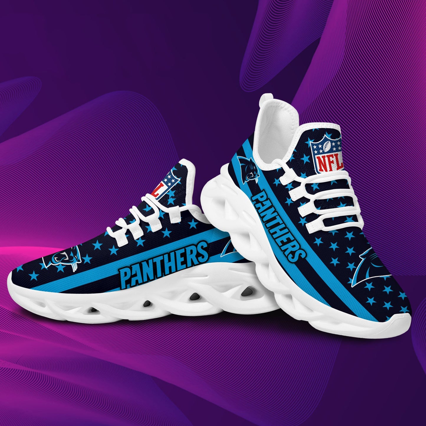 Carolina Panthers Yezy Running Sneakers 40