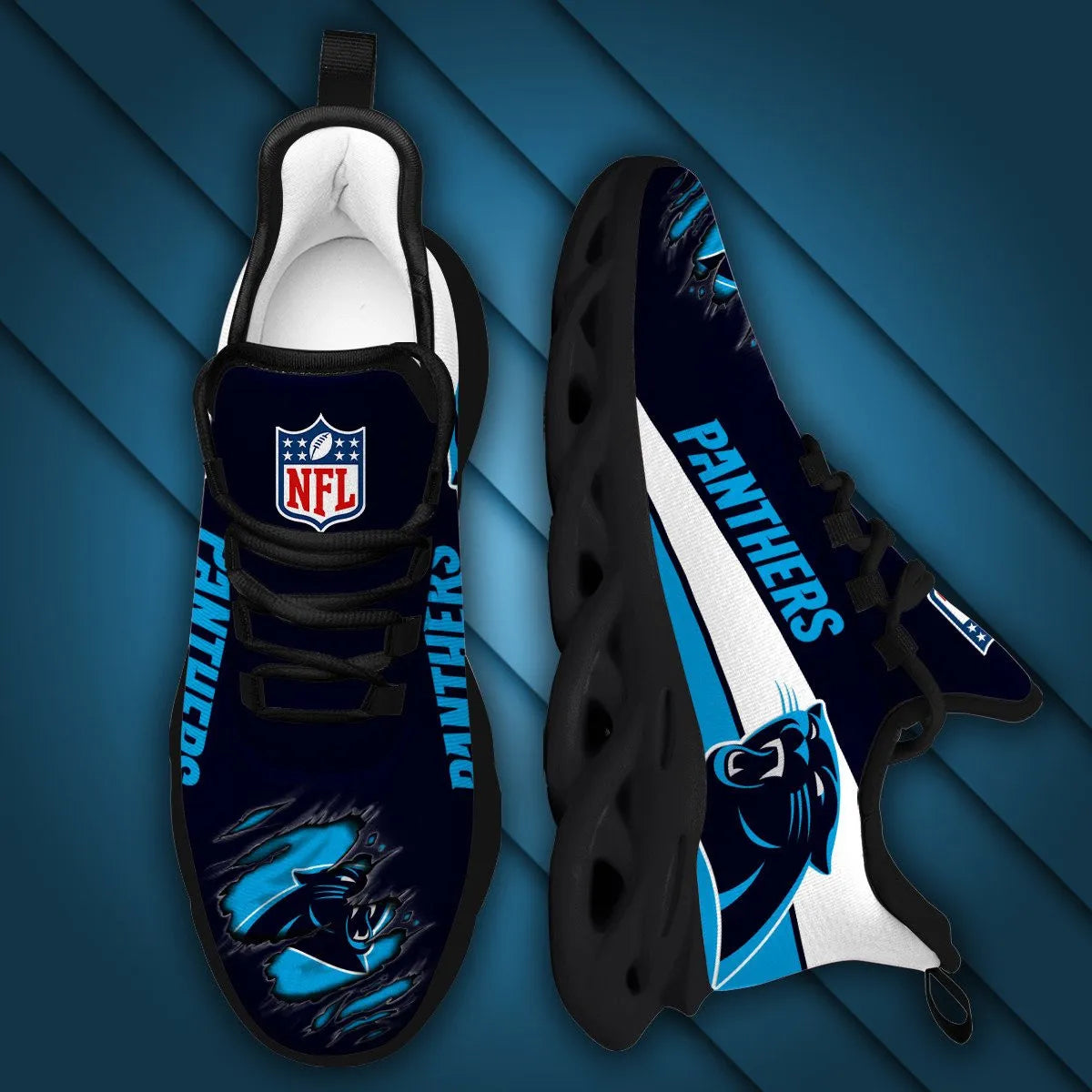 Carolina Panthers Yezy Running Sneakers 974