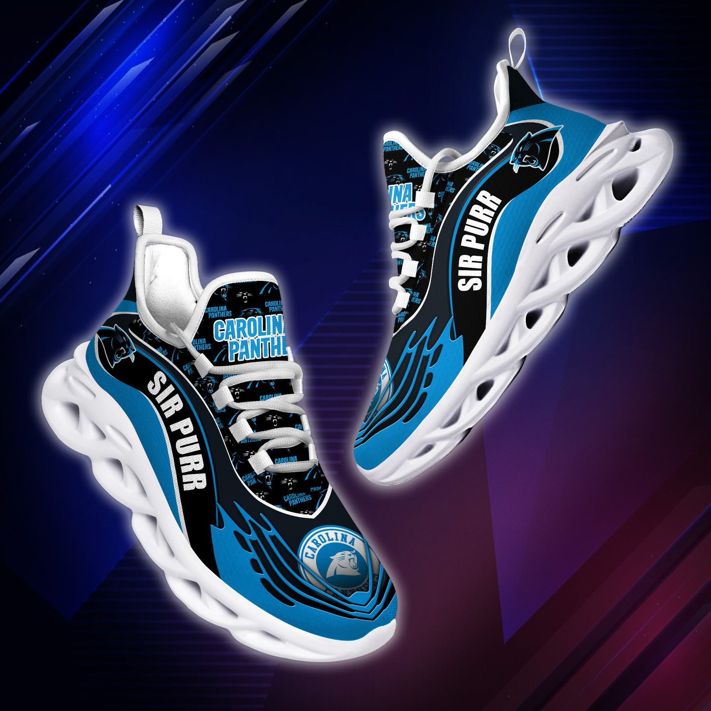 Carolina Panthers Yezy Running Sneakers BB192