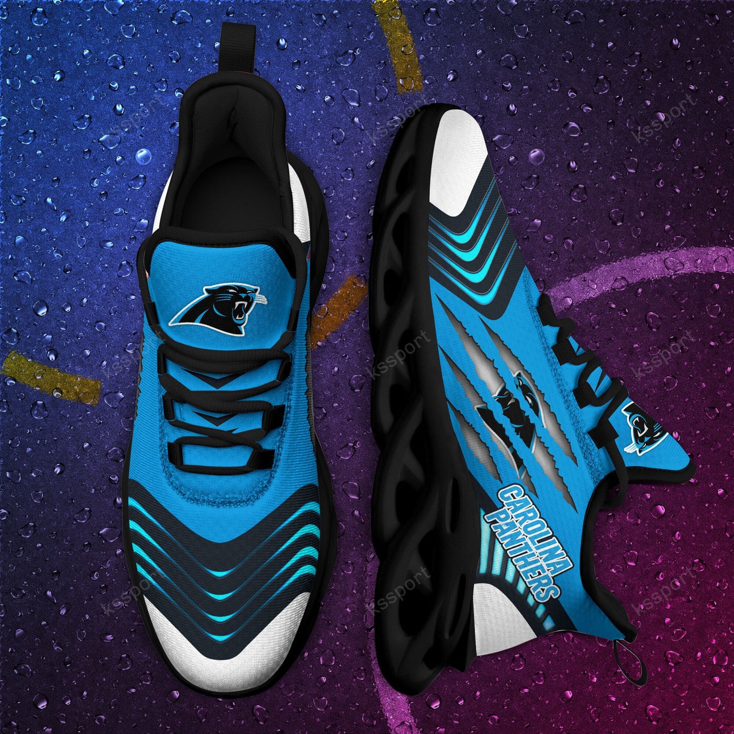 Carolina Panthers Yezy Running Sneakers BB432