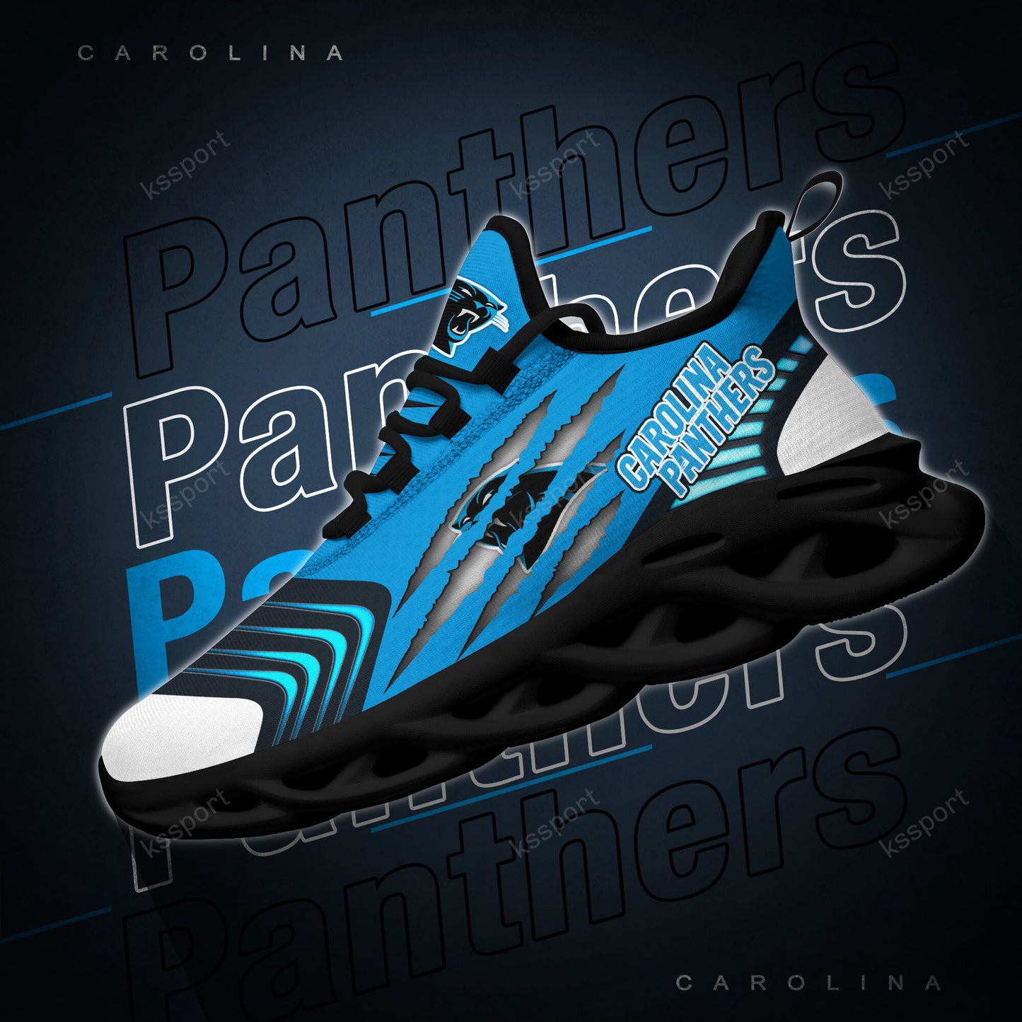 Carolina Panthers Yezy Running Sneakers BB432