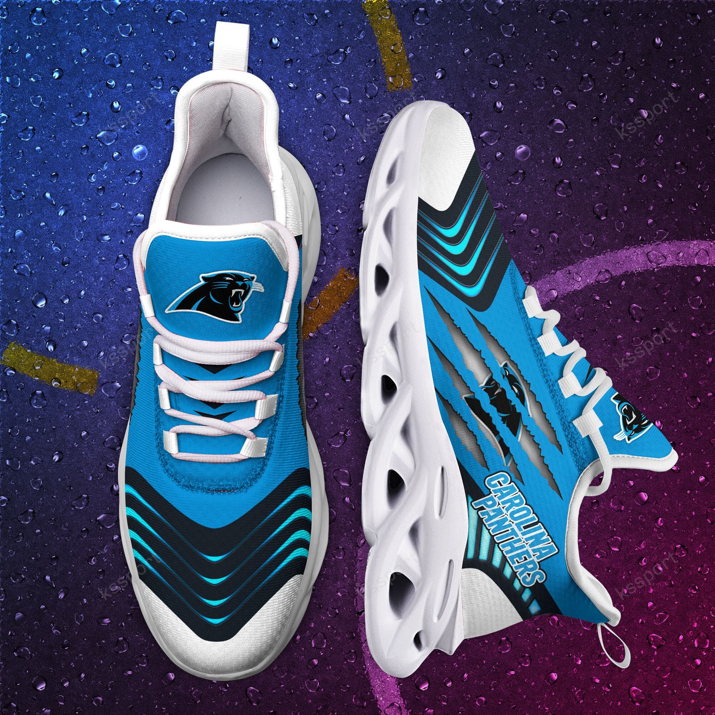Carolina Panthers Yezy Running Sneakers BB432