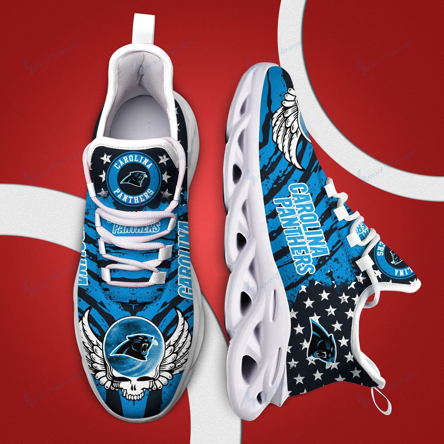 Carolina Panthers Yezy Running Sneakers BB776