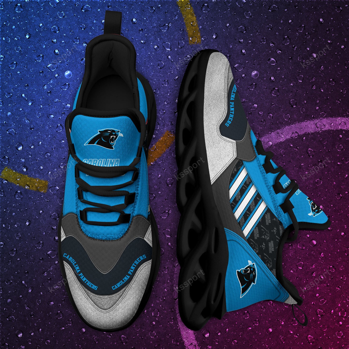 Carolina Panthers Yezy Running Sneakers BG734