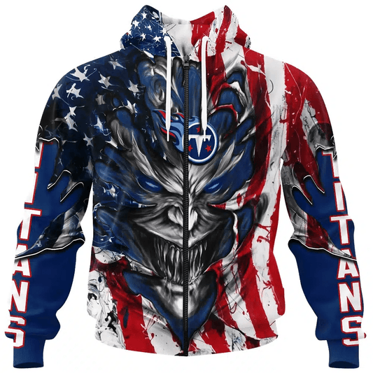Tennessee Titans All Over Printed T-shirt Sweatshirt Hoodie AZCHD598
