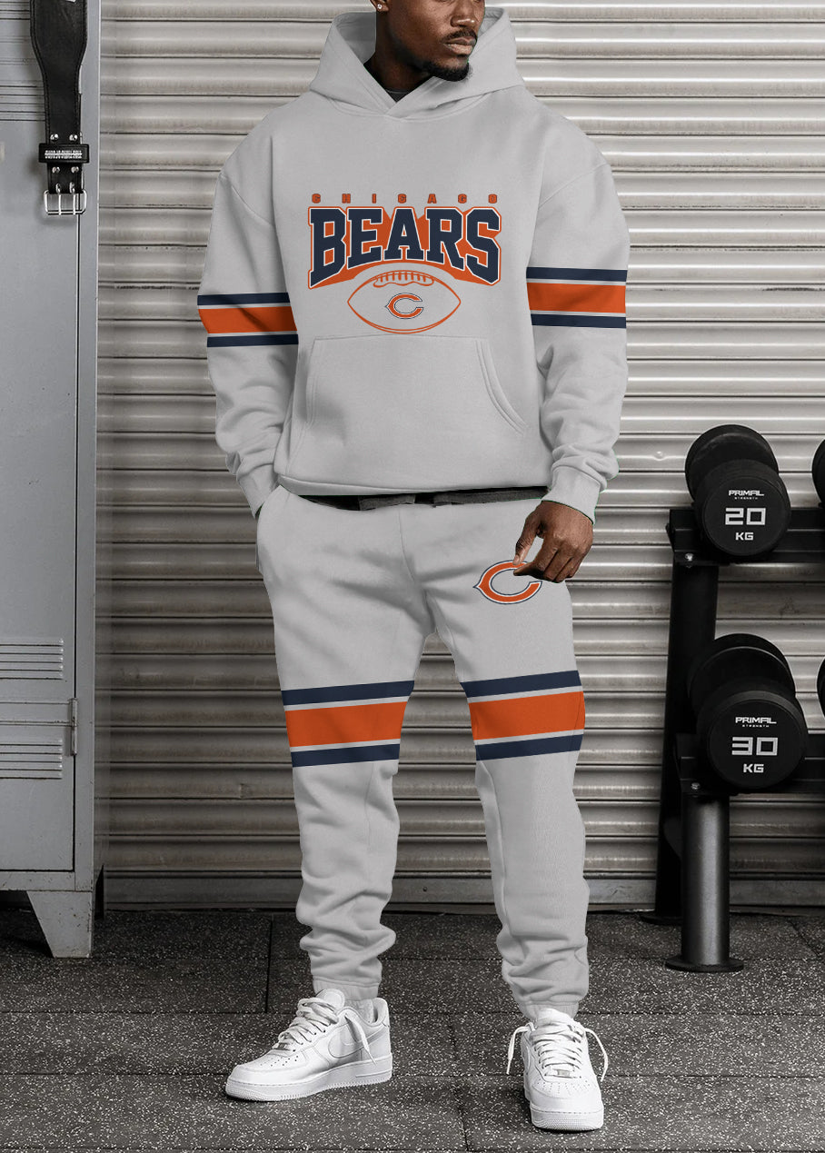Chicago Bears Combo Pullover Hoodie And Sweatpants AZBTPHSP000226