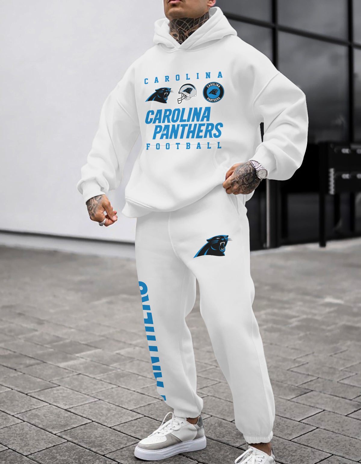 Carolina Panthers Combo Pullover Hoodie And Sweatpants AZBTPHSP000424