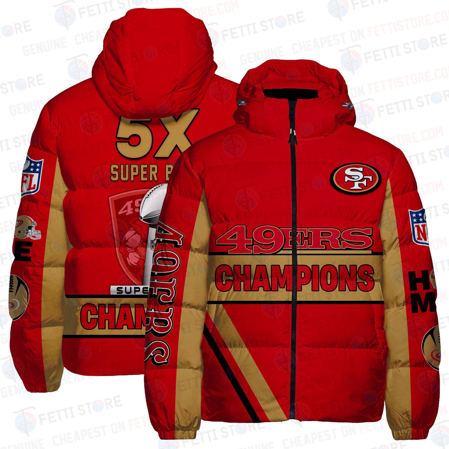 San Francisco 49ers  CozyCloud Down Jacket AZBTDWJ000185