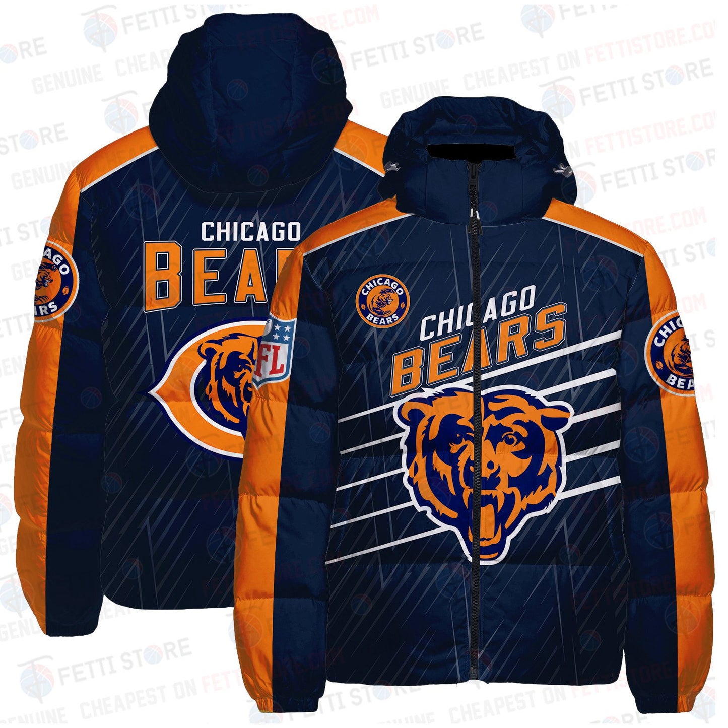 Chicago Bears CozyCloud Down Jacket AZBTDWJ000171