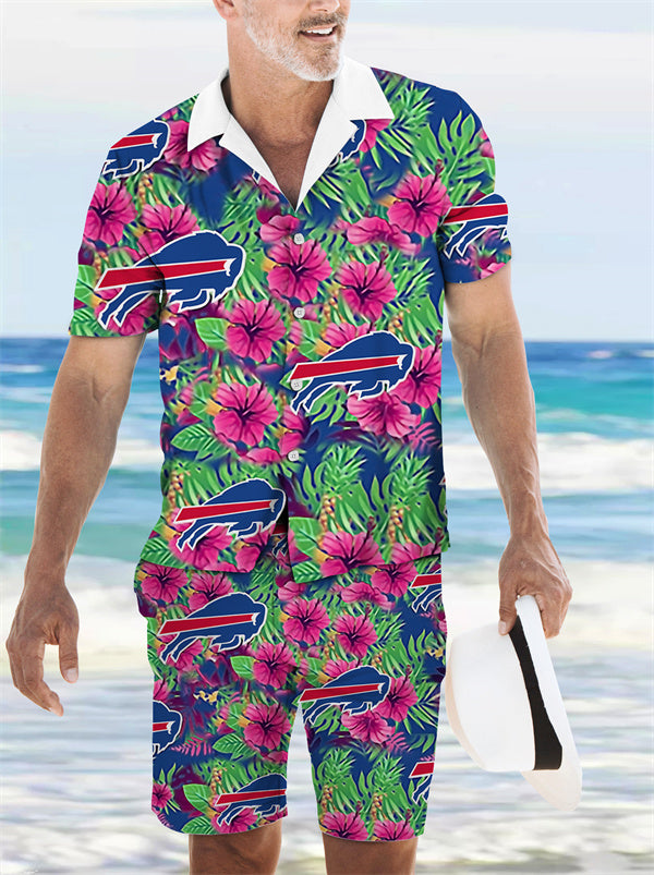 Buffalo Bills Combo Hawaiian Shirt and Shorts AZBTHWSS000160