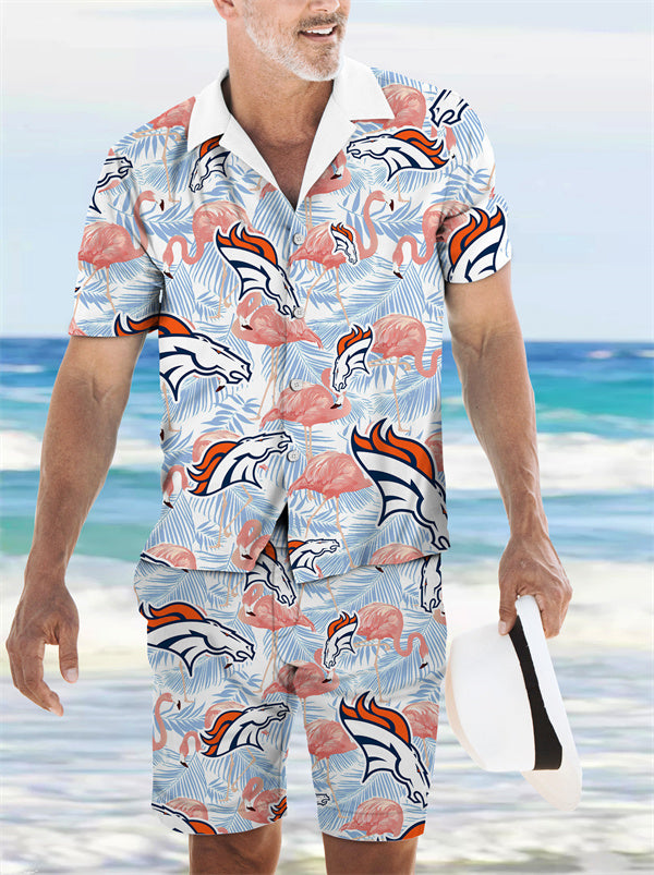 Denver Broncos Combo Hawaiian Shirt and Shorts AZBTHWSS000137