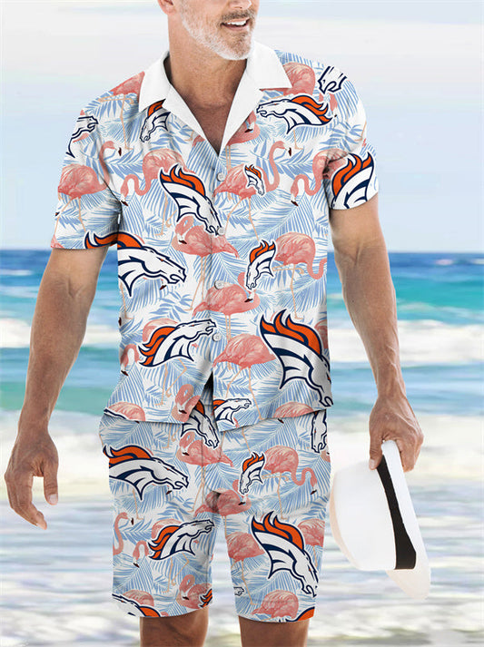 Denver Broncos Combo Hawaiian Shirt and Shorts AZBTHWSS000137