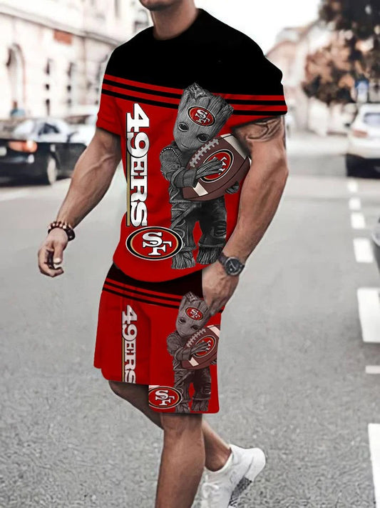 San Francisco 49ers T-shirt and Shorts AZTS140