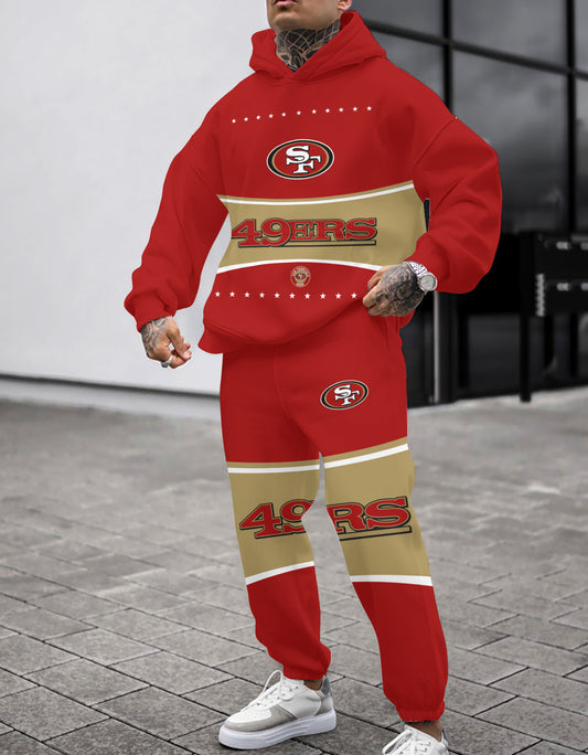 San Francisco 49ers Combo Pullover Hoodie And Sweatpants AZBTPHSP000493