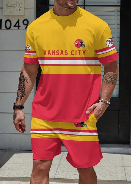 Kansas City Chiefs T-shirt and Shorts AZBTTSAS000046