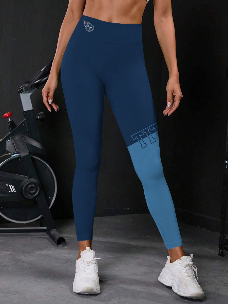 Tennessee Titans High Waist Push Up Printed Leggings (3)