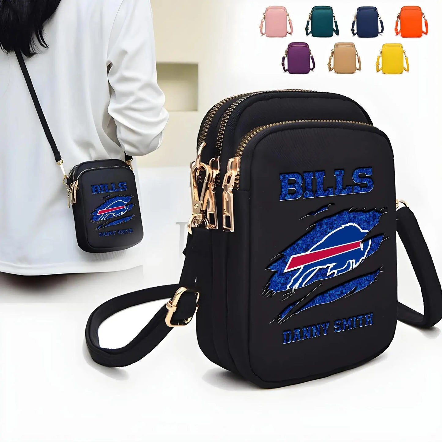 Buffalo Bills Mini Crossbody Bag for Women New Trending 2025 AZBT2DMCB000014