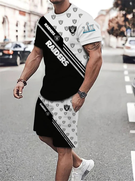 Las Vegas Raiders T-shirt and Shorts AZTS169