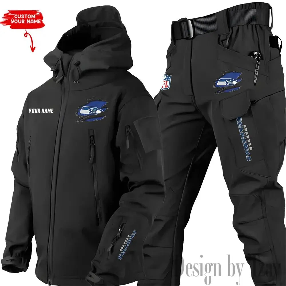 Seattle Seahawks Outdoor Jacket and Pants 000097
