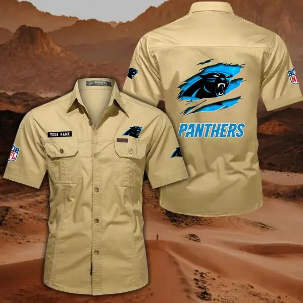 Carolina Panthers Men’s Short Sleeve Cargo Shirts New 2025 AZBT2DCGS000005
