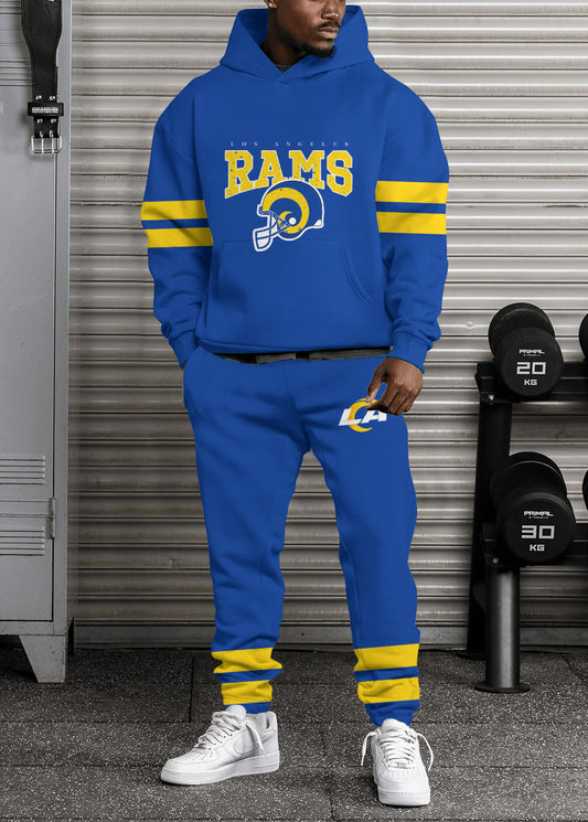Los Angeles Rams Combo Pullover Hoodie And Sweatpants AZBTPHSP000275