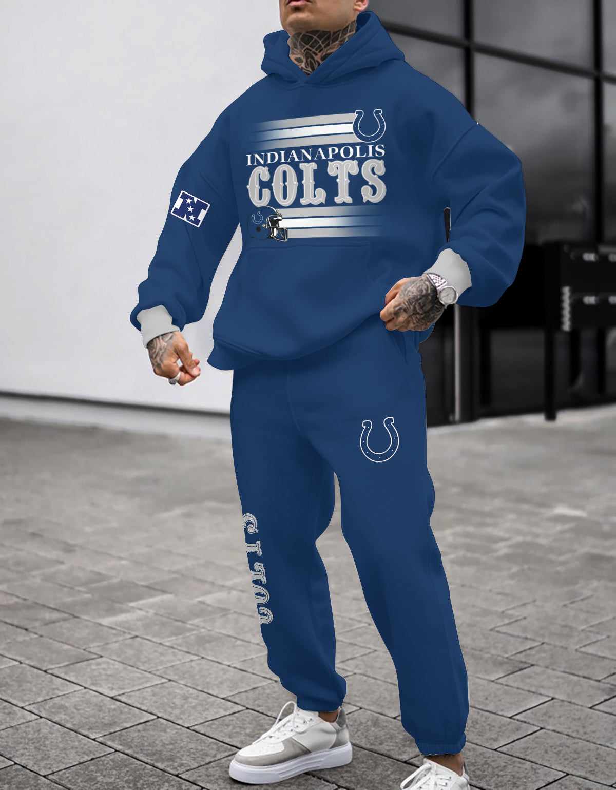 Indianapolis Colts Combo Pullover Hoodie And Sweatpants AZBTPHSP000125