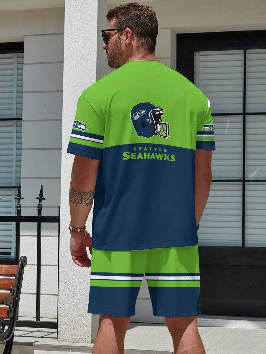 Seattle Seahawks T-shirt and Shorts AZBTTSAS000044