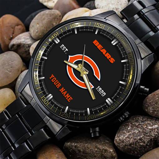 Chicago Bears Black Fashion Watch Gifts For Sport Fans AZWATCH060