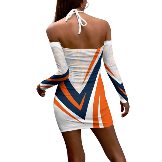 Chicago Bears Halter Lace-up Dress 41