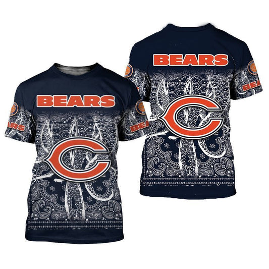 Chicago Bears Limited Edition Bandana Skull Sweatshirt Zip Hoodie T shirt Bomber Jacket Sizes S-5XL NEW012319