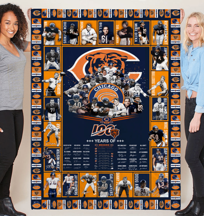 Chicago Bears Limited Edition Quilt and Blanket 058