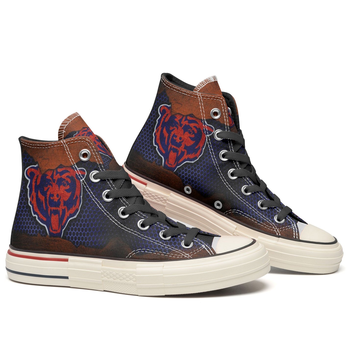 Chicago Bears New High Top Canvas Shoes 10