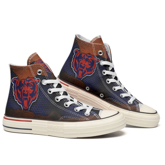 Chicago Bears New High Top Canvas Shoes 10