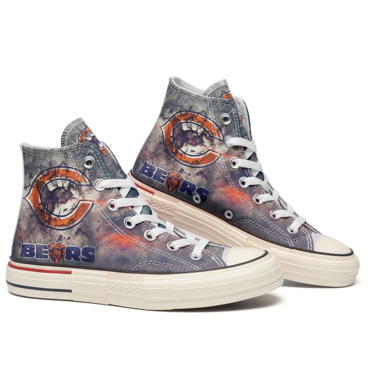 Chicago Bears New High Top Canvas Shoes 39