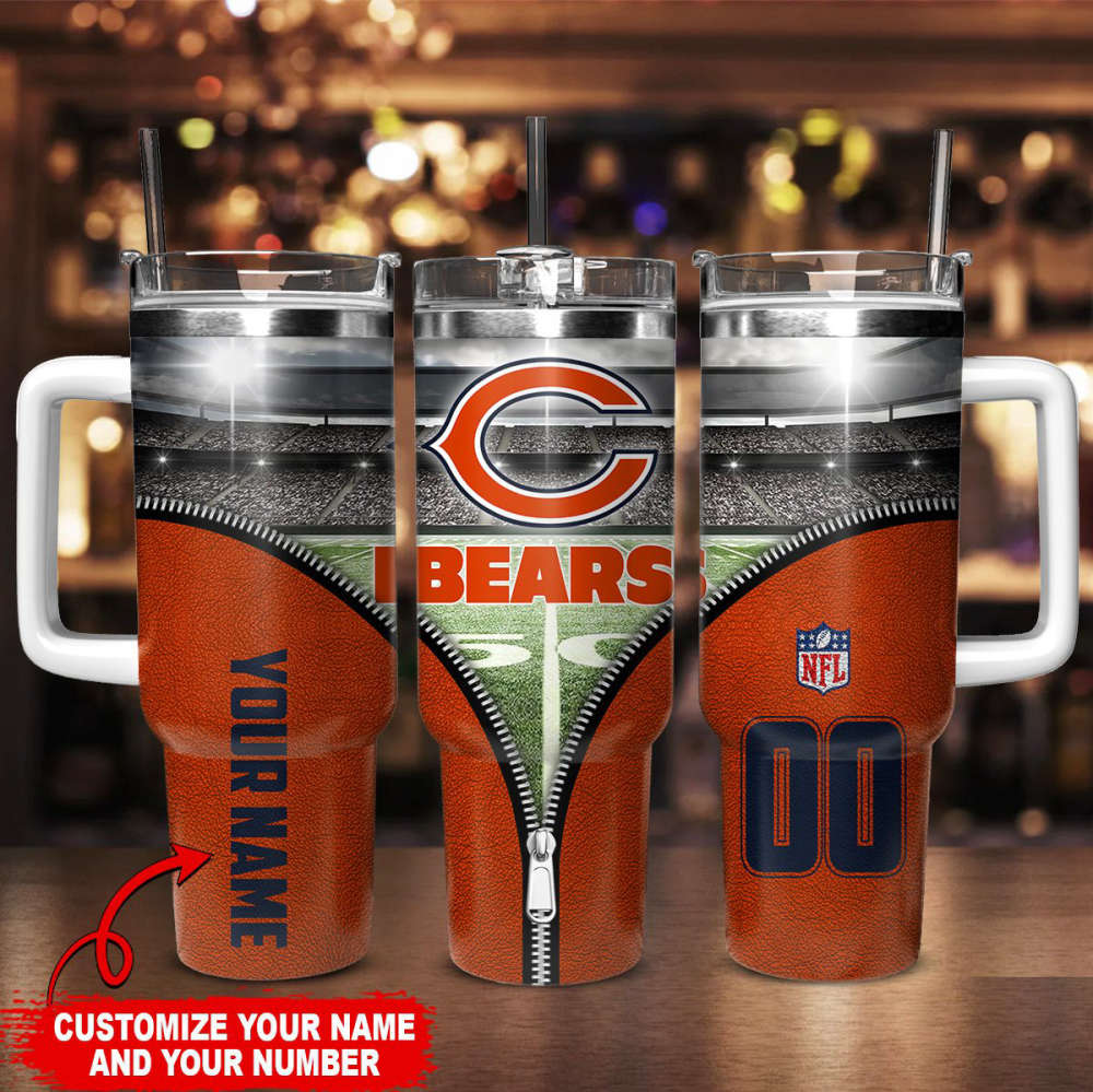 Chicago Bears Personalized Limited Edition Sport Fan Gift 40oz Tumbler AZC40OZT116