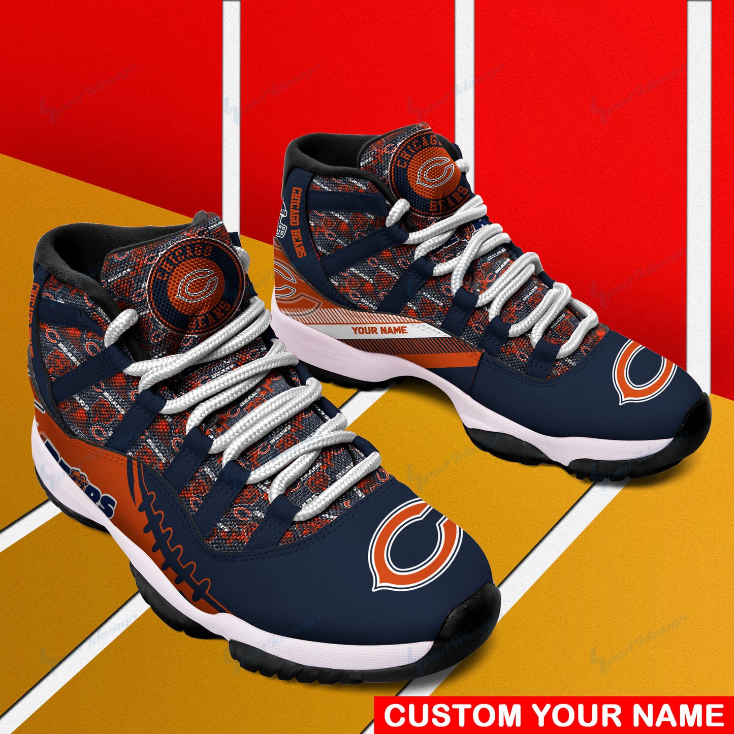 Chicago Bears Personalized AJD11 Sneakers BG155