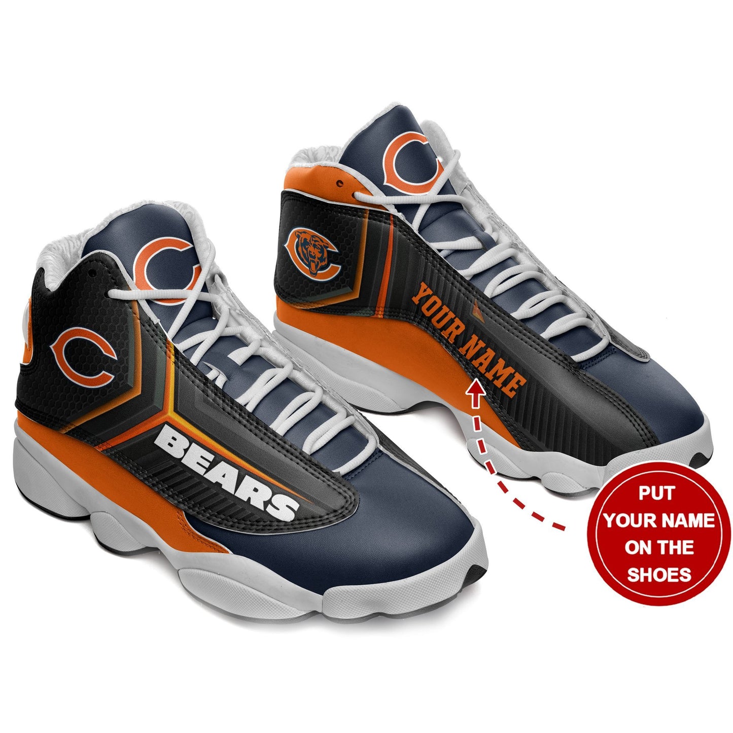 Chicago Bears Personalized AJD13 Sneakers 1098