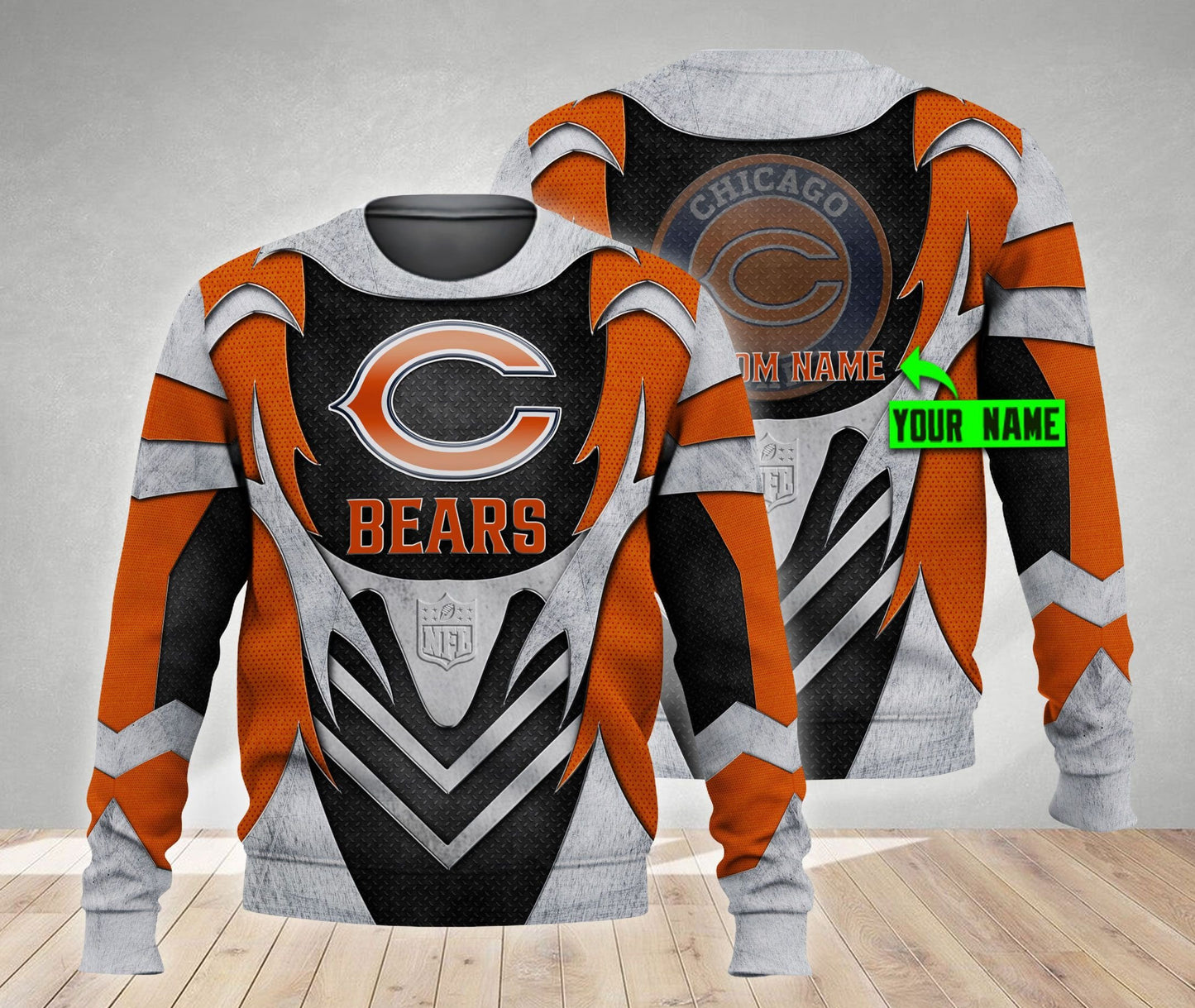 Chicago Bears Personalized All Over Printed 457