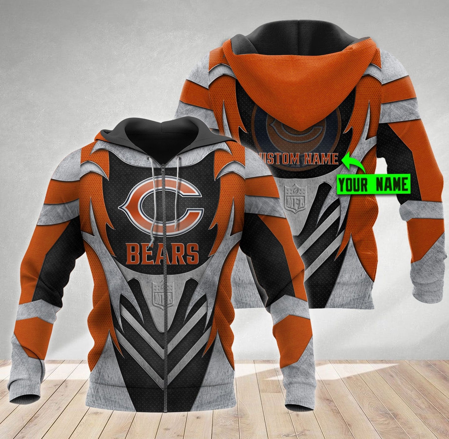 Chicago Bears Personalized All Over Printed 457