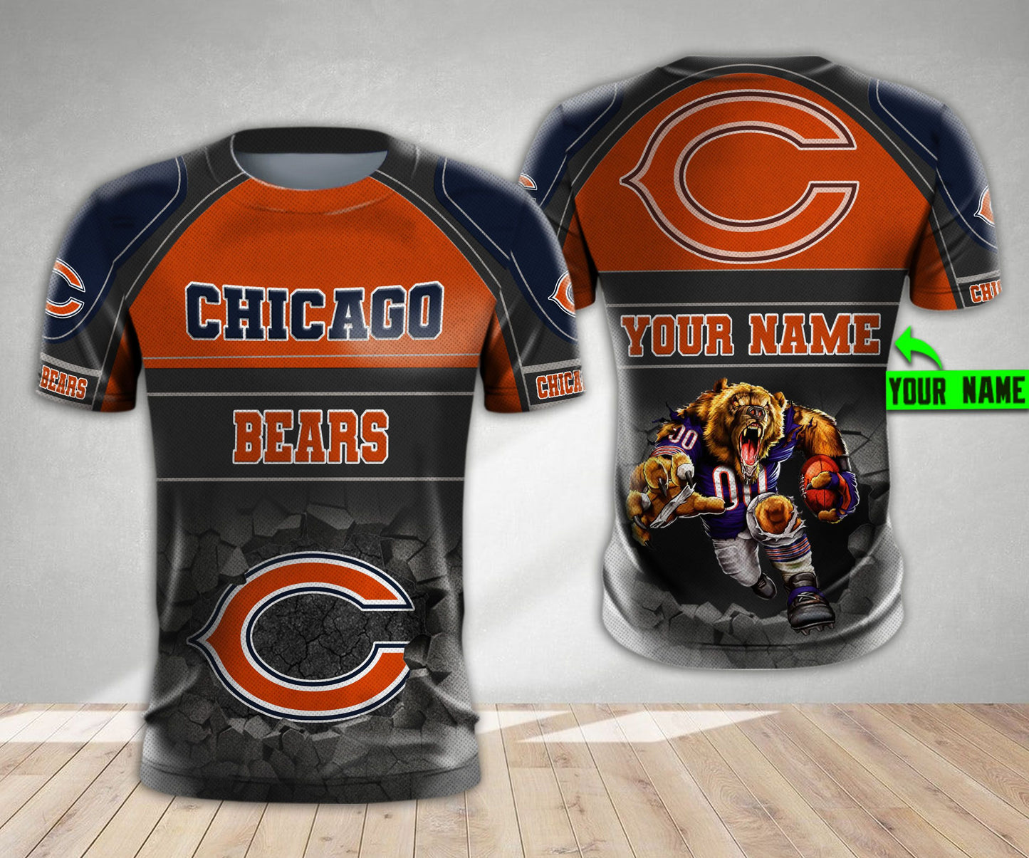 Chicago Bears Personalized All Over Printed 571