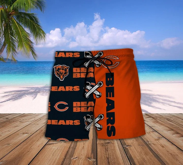Chicago Bears Personalized Hawaii Shirt & Shorts BG186