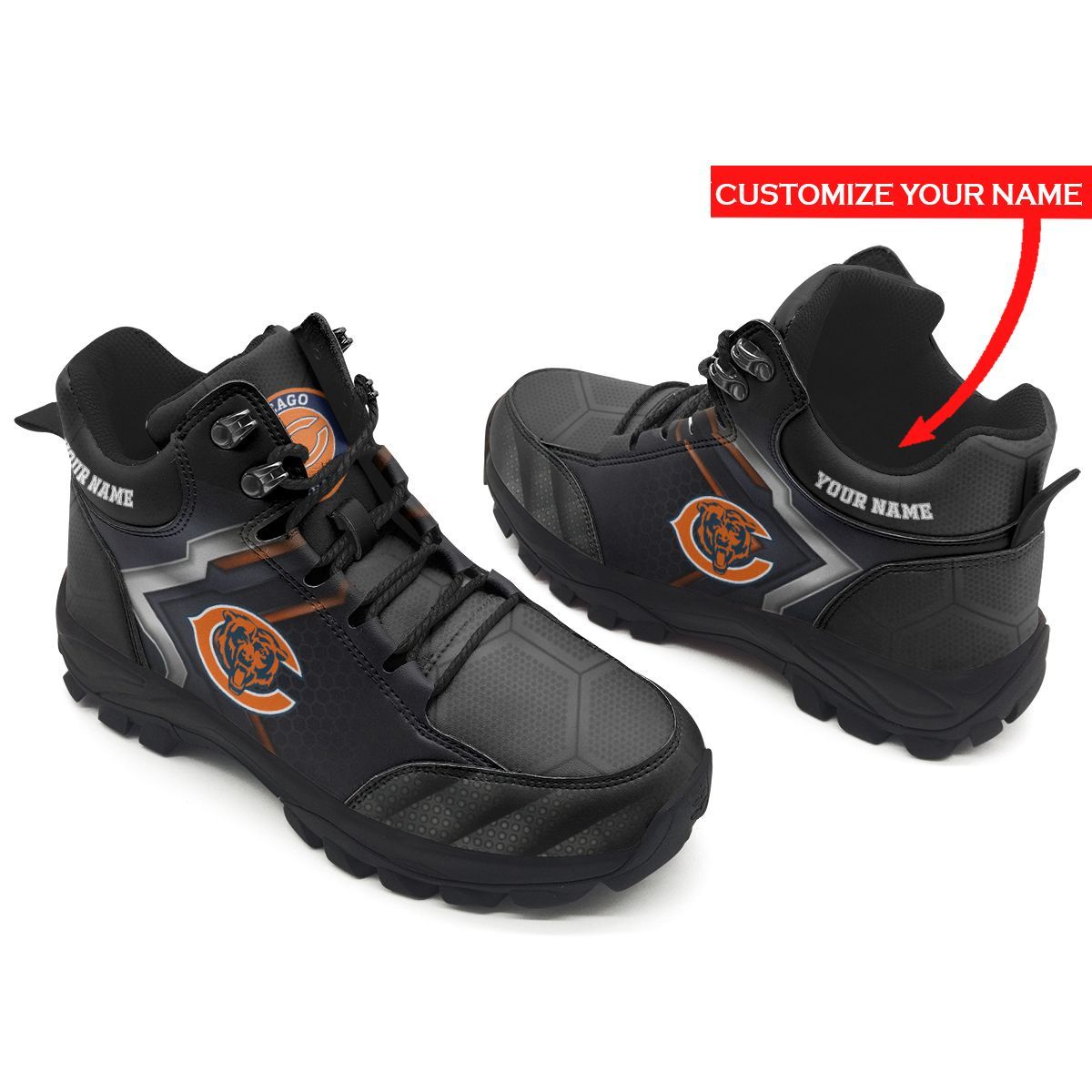 Chicago Bears Personalized Hiking Shoes 51