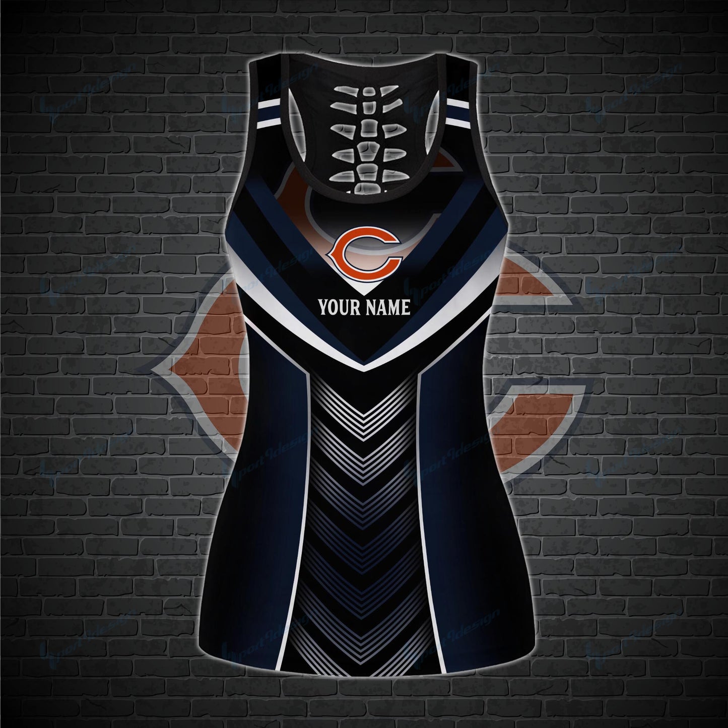 Chicago Bears Personalized Leggings And Tank Top BG06