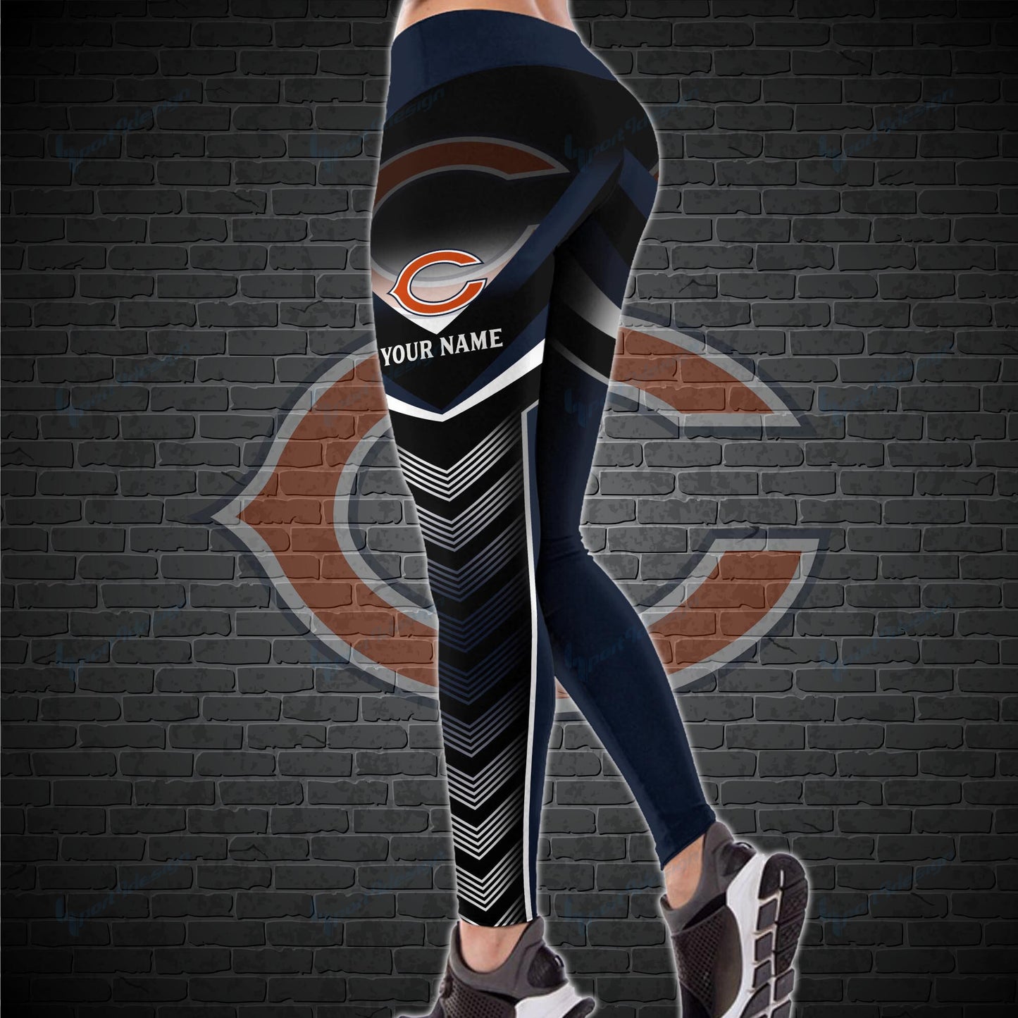 Chicago Bears Personalized Leggings And Tank Top BG06