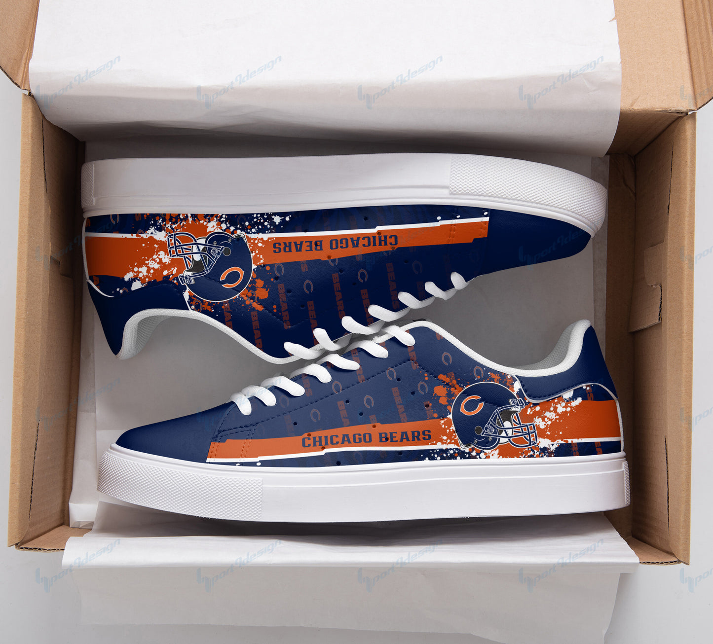 Chicago Bears Personalized SS Custom Sneakers BG127